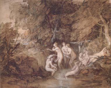 Thomas Gainsborough Diana and Actaeon (mk25) oil painting picture